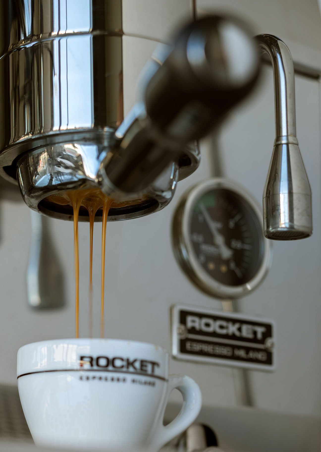 Rocket coffee maker in Wiele Dobrego.